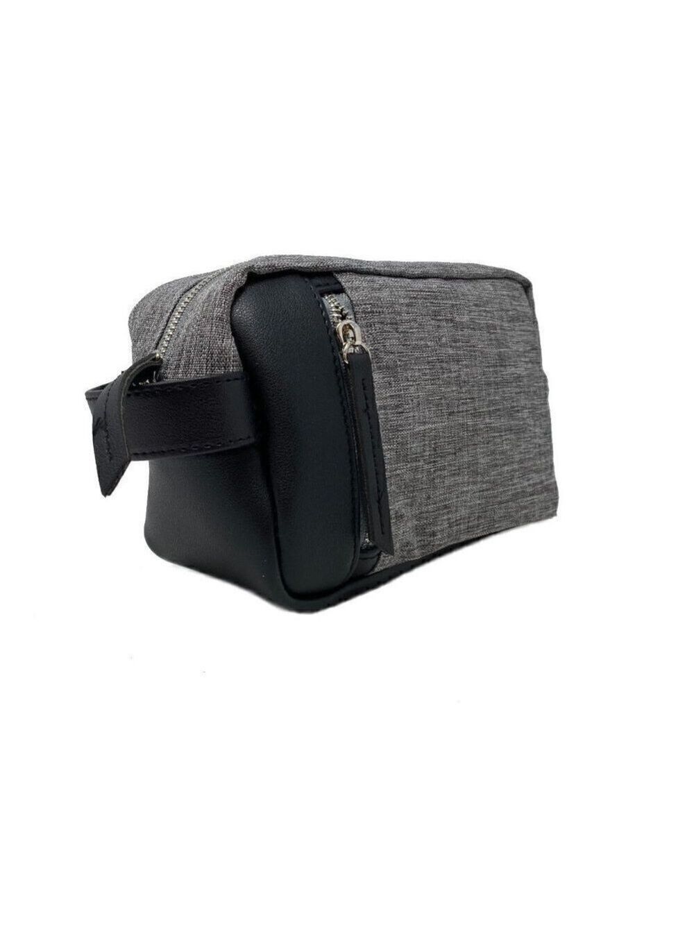 Black and Grey Dopp kit